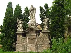 Sousoší sv. Benedikta, Bohušovice nad Ohří, místní část Hrdly