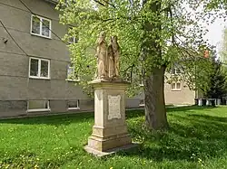 Sousoší sv. Cyrila a Metoděje v ulici Biskupství