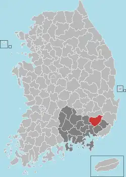 Mirjang na mapě