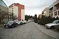 Jižní pohled do ulice Dr. Holubce