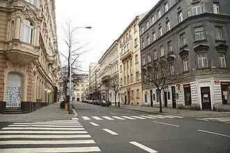 Italská, část od Římské ulice k Anglické