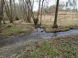 Soutok Lazského potoka a Anenského potoka pod Anenským vrchem