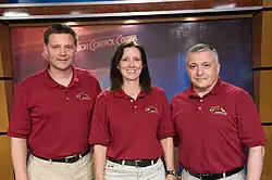 Douglas Wheelock (vlevo), Shannon Walkerová, Fjodor Jurčichin