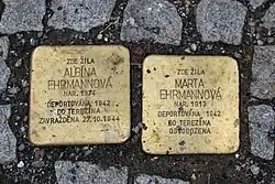 Stolpersteiny pro Ehrmannovy