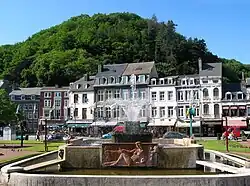 centrum města s vřídlem