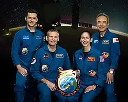 Posádka Crew-7: Borisov, Mogensen, Moghbeliová, Furukawa (zleva)