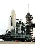 Přeprava raketoplánu Columbia na místo startu