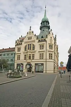 Nový Bydžov, spořitelna a muzeum (1906)