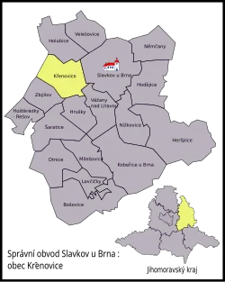 Křenovice na mapě
