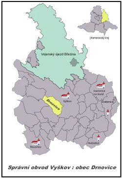 Drnovice na mapě
