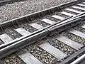 Srdcovka odlévaná s namontovanými křídlovými kolejnicemi.