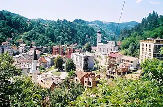Pohled na Srebrenici
