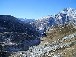 Okolí sedla Svatý Gotthard