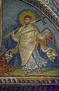 Sv. Vavřinec, mozaika – mauzoleum Gally Placidie, Ravenna
