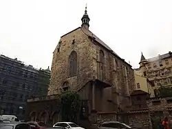 Pohled na kostel z Dittrichovy ulice