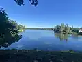 Staňkovský rybník, pohled od hráze