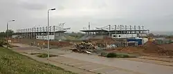 Výstavba stadionu Zwickau (2016)