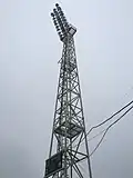 Jižní stožár osvětlení (leden 2020)