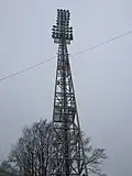 Západní stožár osvětlení (leden 2020)