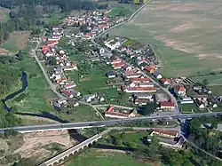 letecký pohled na Starou Hlínu