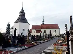Hřbitov s kostelem svatého Michala a bývalý karner