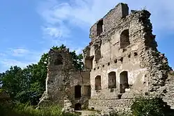 Jihozápadní roh hradního jádra