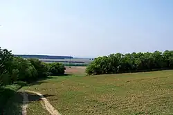 Pohled od Hraštice k Hrabanovu