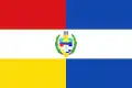 Guatemalská státní vlajka (1851–1858) Poměr stran: pravděpodobně 3:5, zobrazeno 2:3