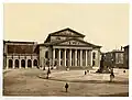 Národní divadlo Mnichov kolem roku 1900, původní výzdoba tympanonů.