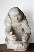 Pokorný hledač. 1987. Sádrový model