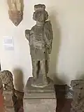 Svatý Václav, pískovec, 1300–1330, socha z fasády někdejšího kostela sv. Jana Křitele