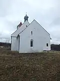 Pohled na kostel zezadu