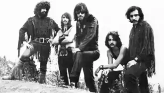 Steppenwolf roku 1971 (zleva: Goldy McJohn, Jerry Edmonton, John Kay, Larry Byrom, George Biondo)