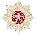 Hvězda řádu udělovaná mezi lety 1961–1990