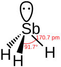 Strukturní vzorec stibanu