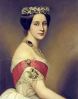 Velkovévodkyně Alexandra Josifovna na portrétu Josepha Karla Stielera