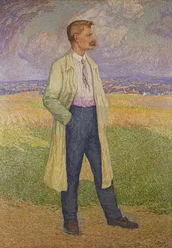 Stijn Streuvels na obrazu Modesta Huyse z roku 1915