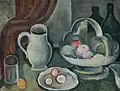 Alfréd Justitz Zátiší s podnosem a džbánem (1921)
