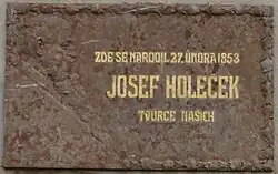 Pamětní deska Josefa Holečka ve Stožicích