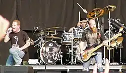 Zleva doprava: Corey Taylor, Roy Mayorga, Shawn Economaki