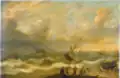 Lodě na rozbouřeném moři
