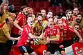 Hráči Storvreta IBK slaví zisk titulu v sezóně 2017/2018