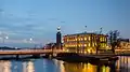 Strömsborg 2016 a Stockholmská radnice, noční fotografie