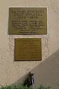 Pamětní deska na budově sokolovny