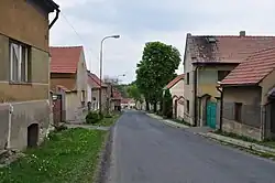 Stradonice – hlavní ulice