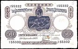 50dolarová bankovka z roku 1911
