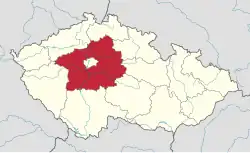 Středočeský kraj na mapě