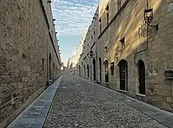 Ulice rytířů v Rhodu