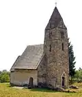 Pravoslavný kamenný kostel Zesnutí přesvaté Bohorodice ve Strei