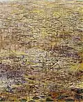 Strniště, olej na platně (1999)
